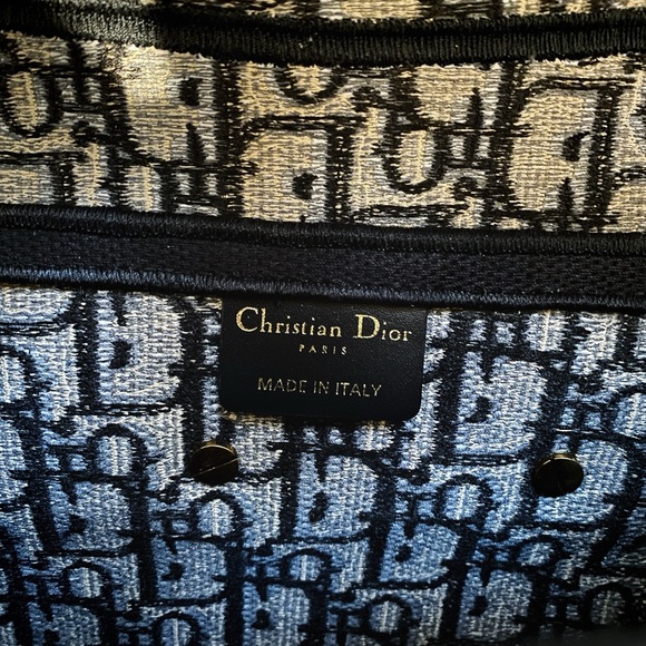 Dior - Saddle Bag (Blue Dior Oblique Embroidery) #UsedlikeNew - Picture 6 of 7